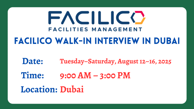 Facilico Walk-in Interview in Dubai