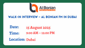Walk-In Interview – Al Bonian FM in Dubai